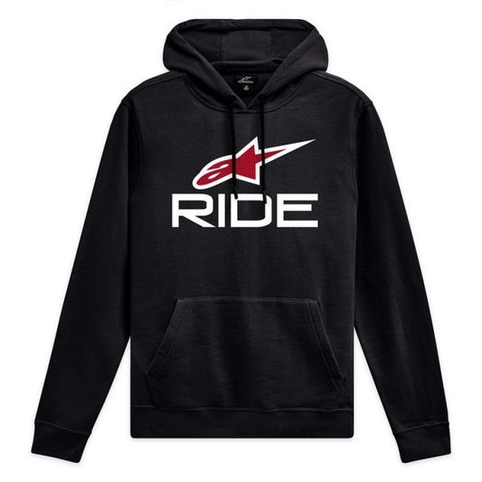 Felpa Alpinestars Ride 4.0 Nero-Bianco-Rosso