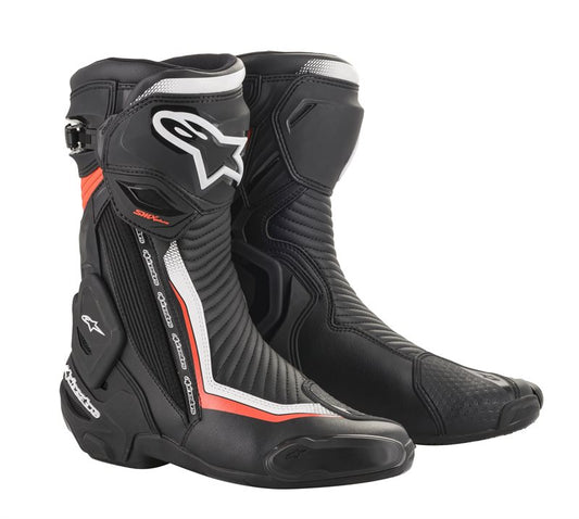 Stivali ALPINESTARS SMX PLUS V2  BLACK WHITE RED FLUO