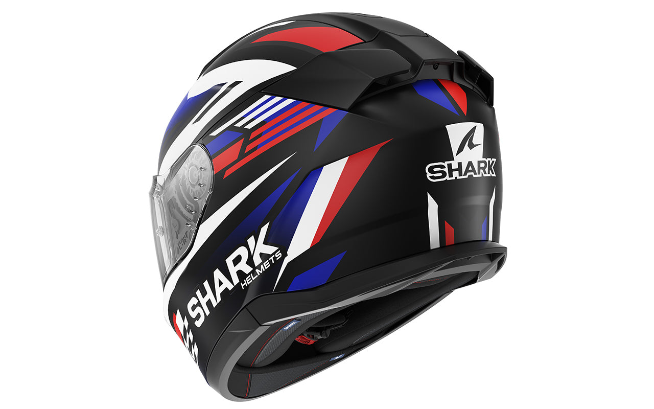 Casco Shark D-SKWAL 3 FIRSTLAP Mat Black Blue Red