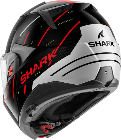 Casco SHARK Ribaltabile OXO RYDGER Black Silver Red