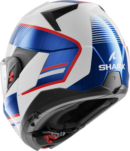 Casco SHARK Ribaltabile  OXO SIKTER White Chrome Blue