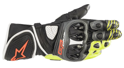 Guanti ALPINESTARS GP PLUS-R V2 METAL GRAY / BLACK / YELLOW RED FLUO