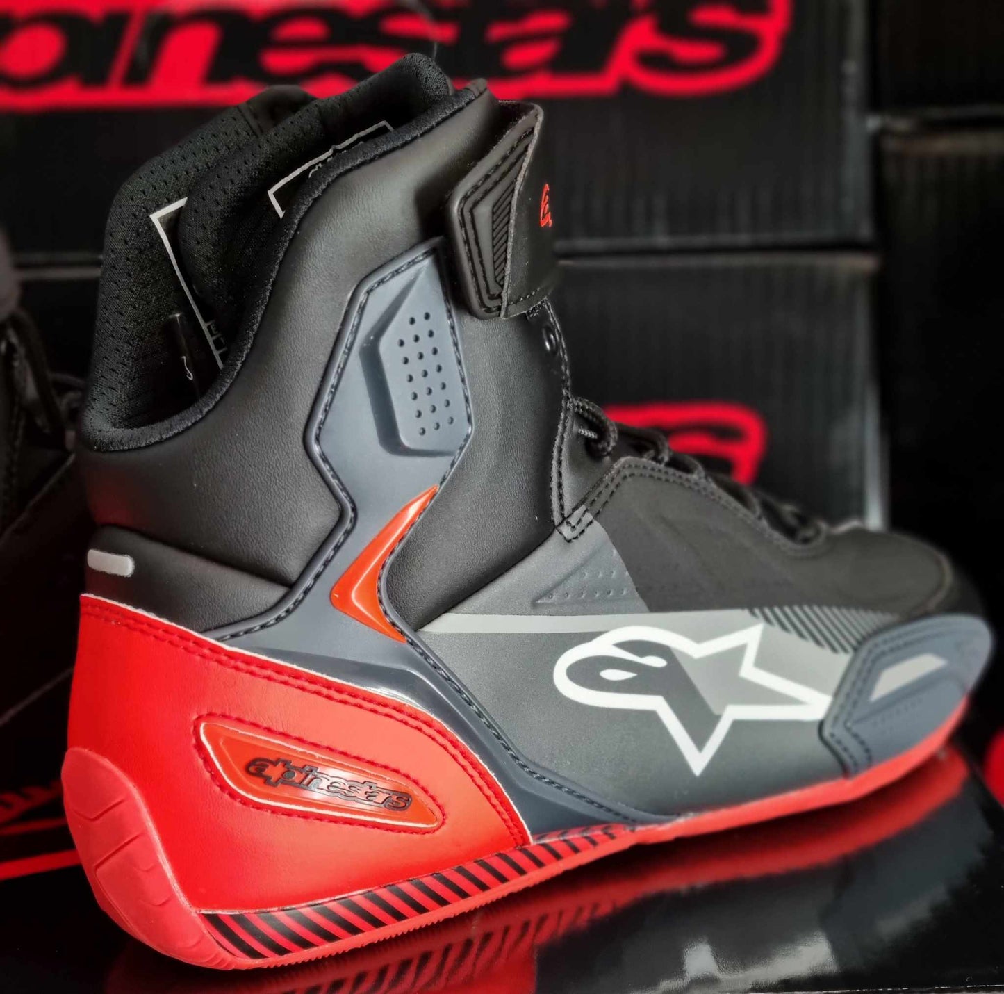 Scarpe ALPINESTARS FASTER 3 BLK GRA RED