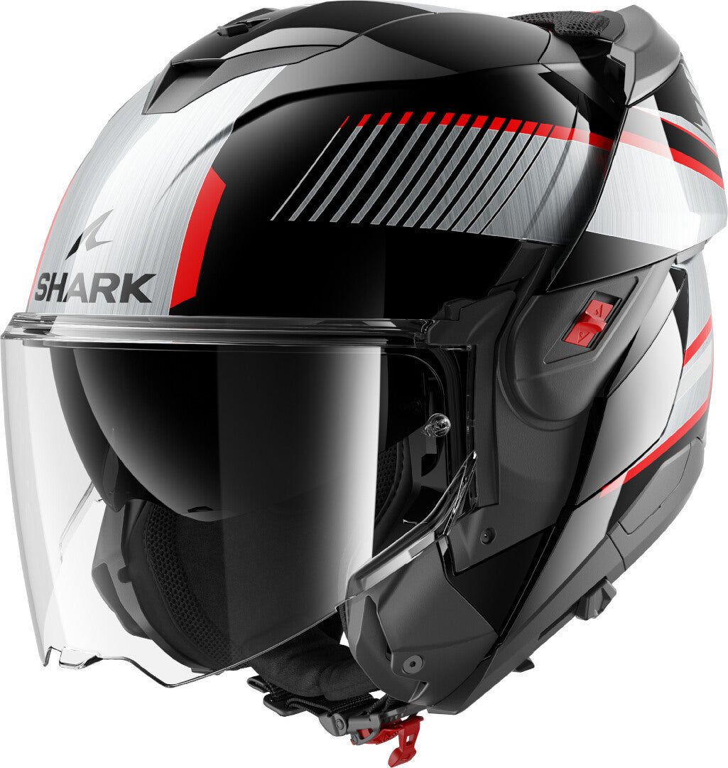 Casco SHARK Ribaltabile  OXO SIKTER Black Chrom Silver