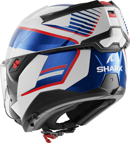 Casco SHARK Ribaltabile  OXO SIKTER White Chrome Blue