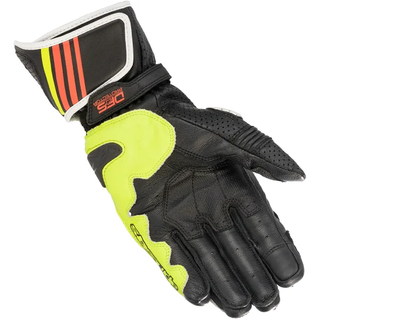 Guanti ALPINESTARS GP PLUS-R V2 METAL GRAY / BLACK / YELLOW RED FLUO