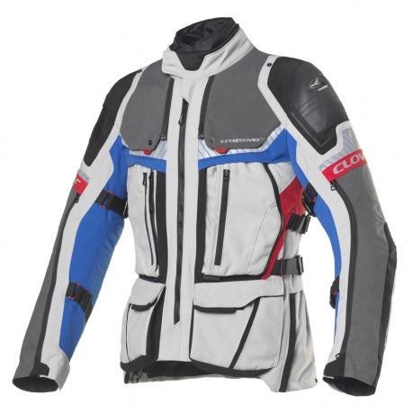 Giacca CLOVER CROSSOVER-4 WP  AIRBAG JACKET Grigio/BLU/ROSSO