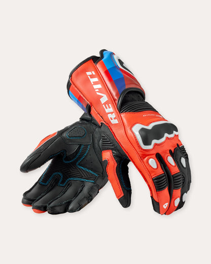 Guanti Rev'it! Quantum 3 Neon Rosso-Blu