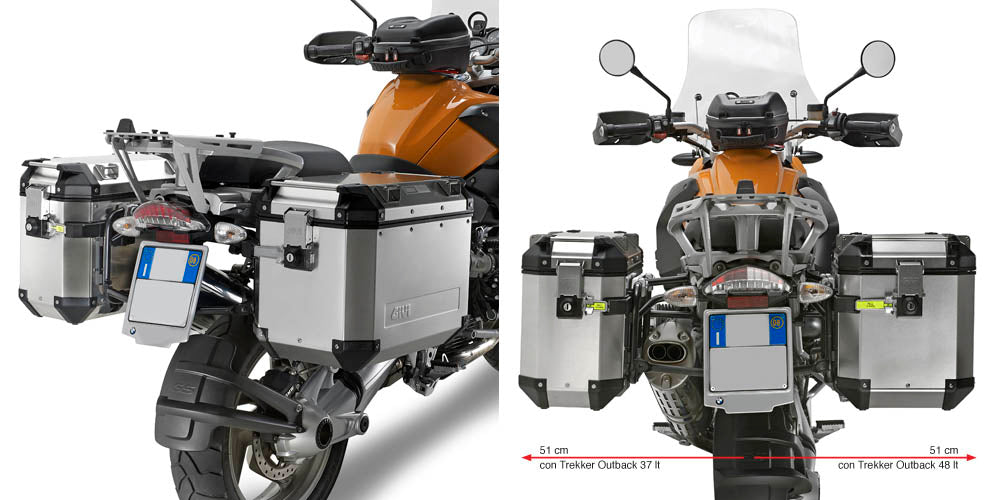 Givi PL684CAM Porta Valigie laterale   BMW > R 1200 GS ADVENTURE (06 > 13)