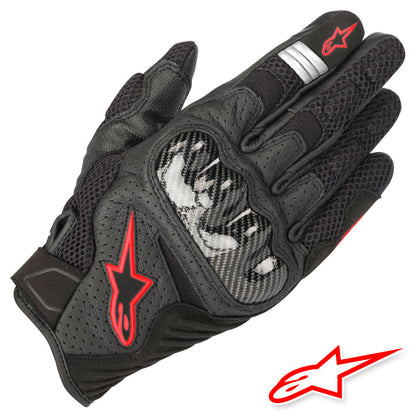 Guanti SMX-1 AIR V2  Black Red Fluo