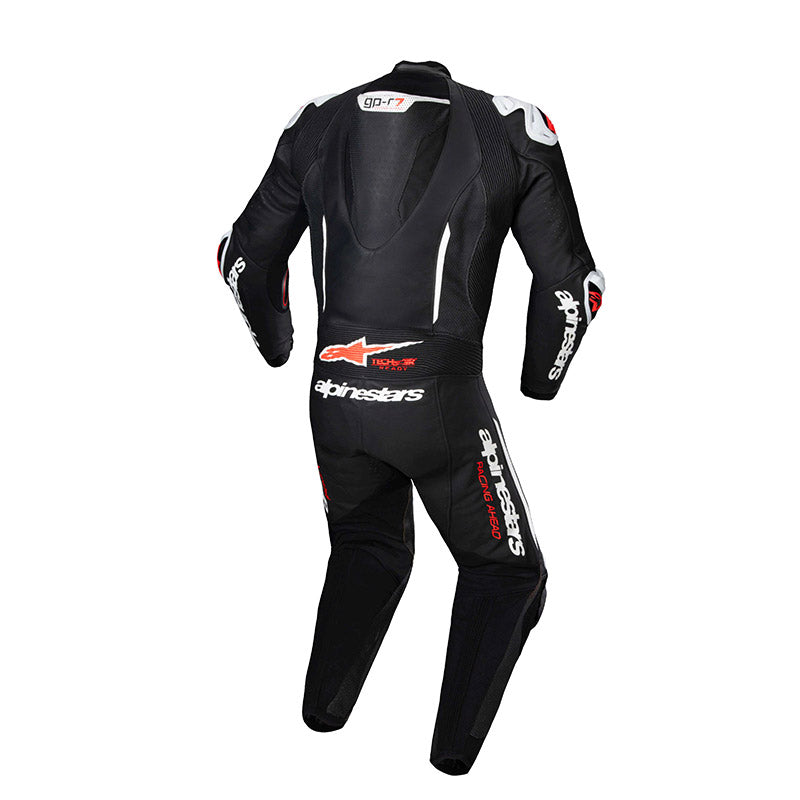 Tuta Intera  Alpinestars GP-R7 Black White Red Fluo ( Tech-air Ready)