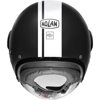 Casco Jet Nolan N21 VISOR 06 DOLCE VITA 099 FLAT BLACK (WHITE)