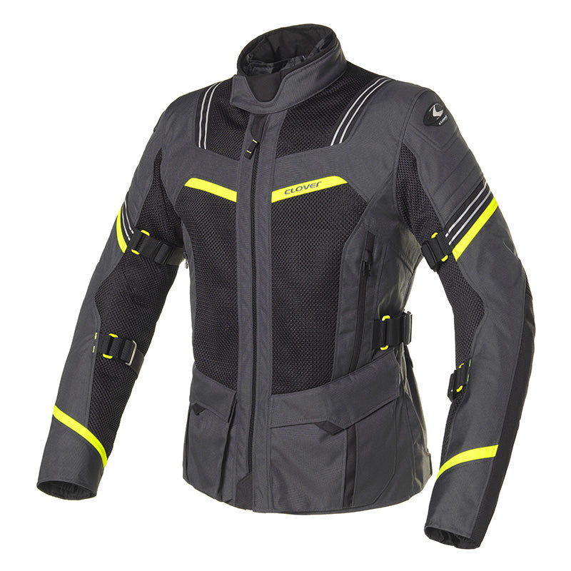 Giacca CLOVER VENTOURING-3 WP JACKET Grigio Giallo fluo