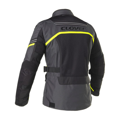 Giacca CLOVER VENTOURING-3 WP JACKET Grigio Giallo fluo