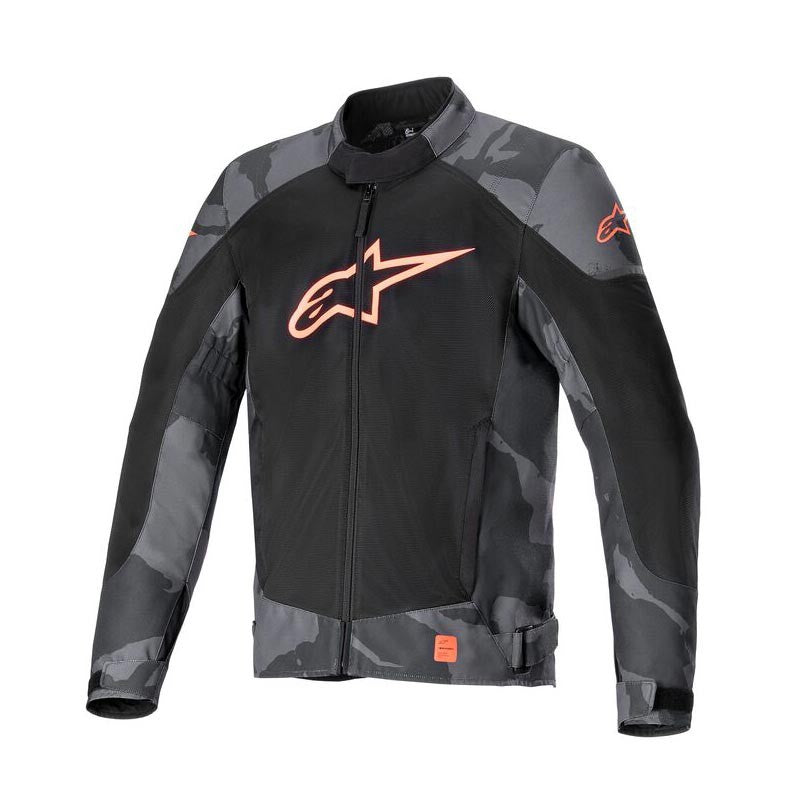 Giacca  Alpinestars T-SP X Superair Grigio-Camo-Rosso Fluo