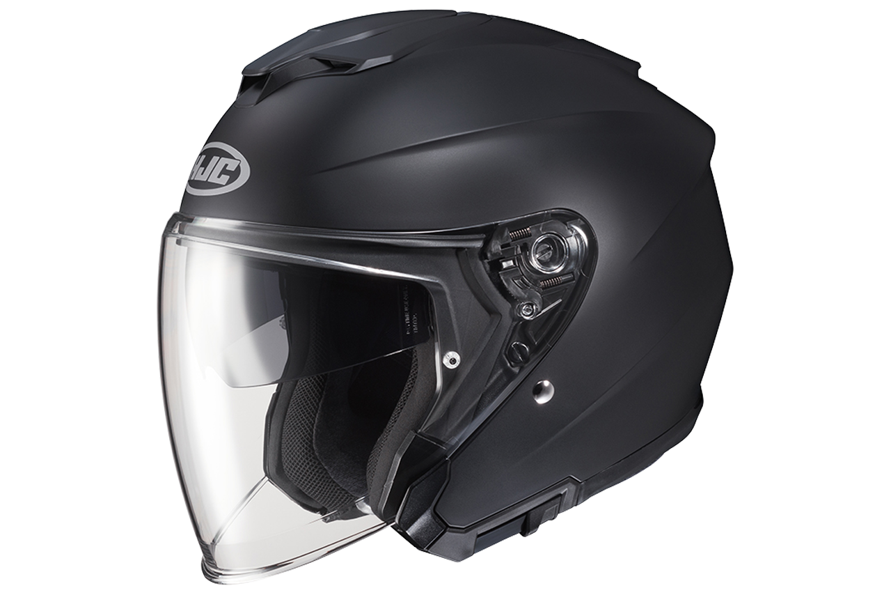 Casco jet HJC I 30 SEMI FALT BLACK