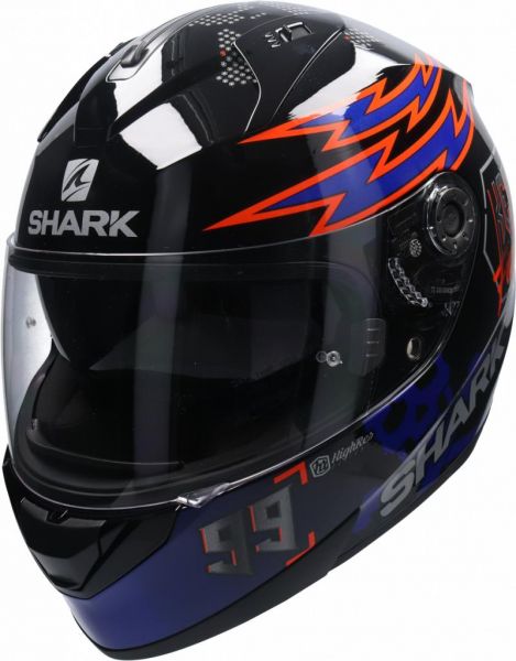 Casco SHARK RIDILL 1.2 Catalan Bad Boy Black Blu Orange