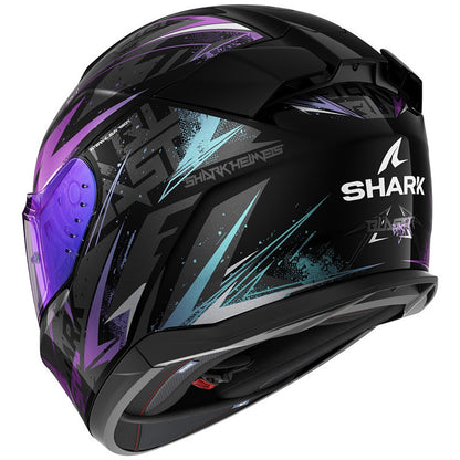 Casco  SHARK D-SKWAL 3  BLAST-R BLACK  GREEN GLITTER