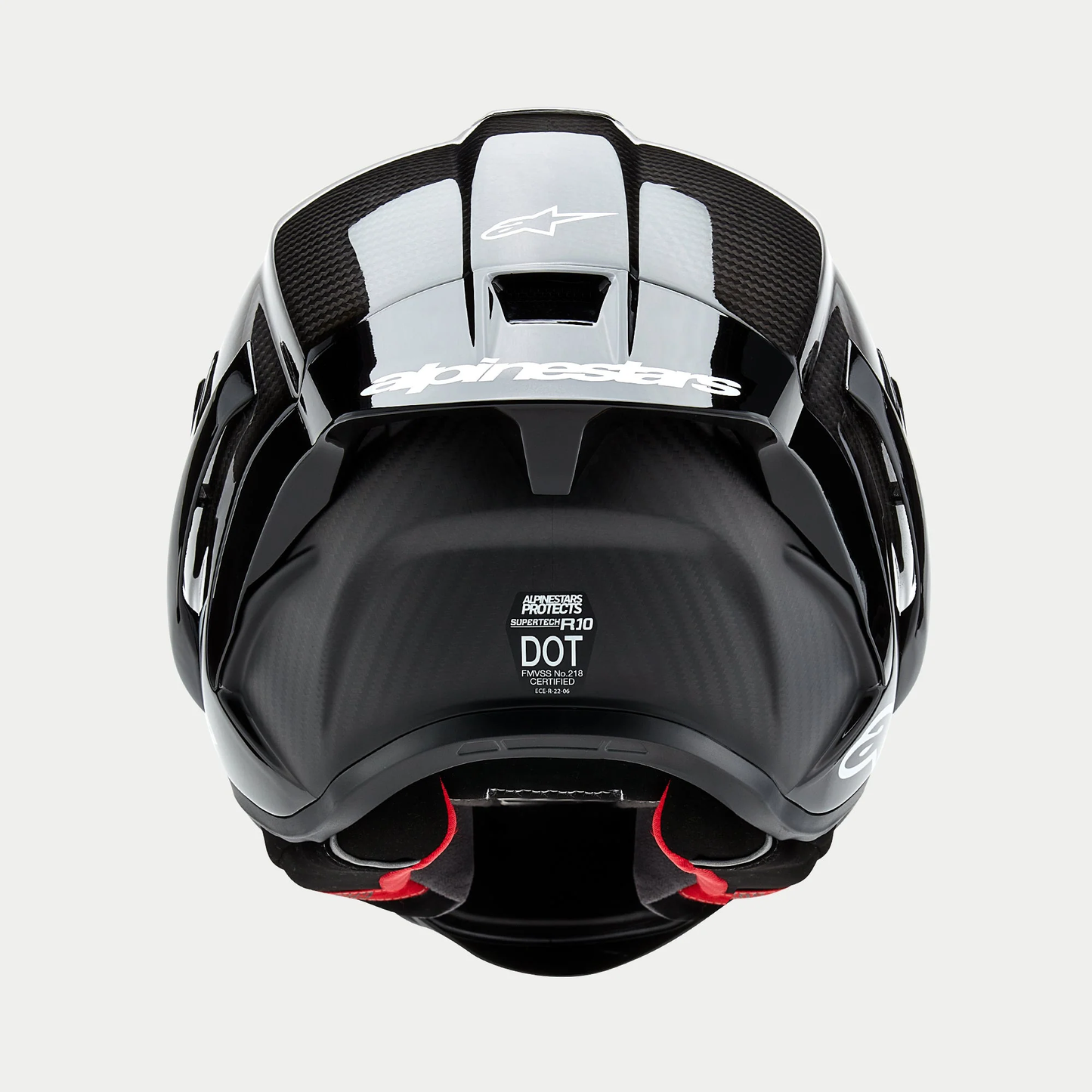 Casco Alpinestars Supertech R10 Solid black carbon matte e glossy