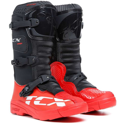 Stivali TCX Cross da bambino Comp Kid Nero/Rosso